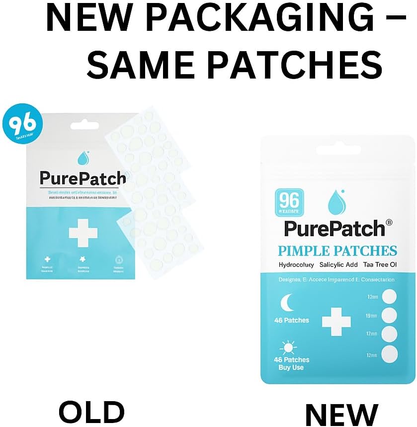 PurePatch Pimple Patches - 96 Hydrocolloid Spot Patches