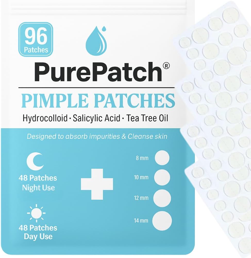 PurePatch Pimple Patches - 96 Hydrocolloid Spot Patches